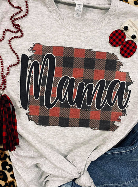 Custom Leopard & Red Buffalo plaid TEES-TSC