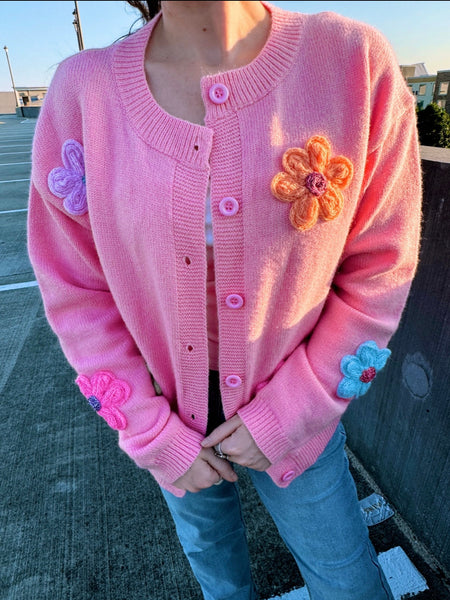 J. Lee Flower Power Cardigan