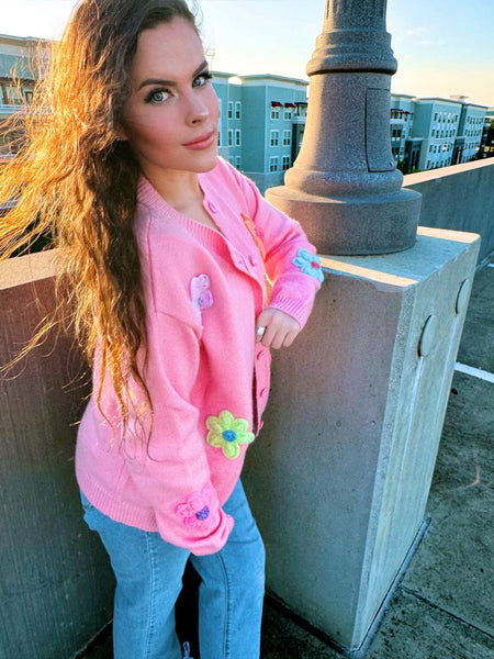 J. Lee Flower Power Cardigan