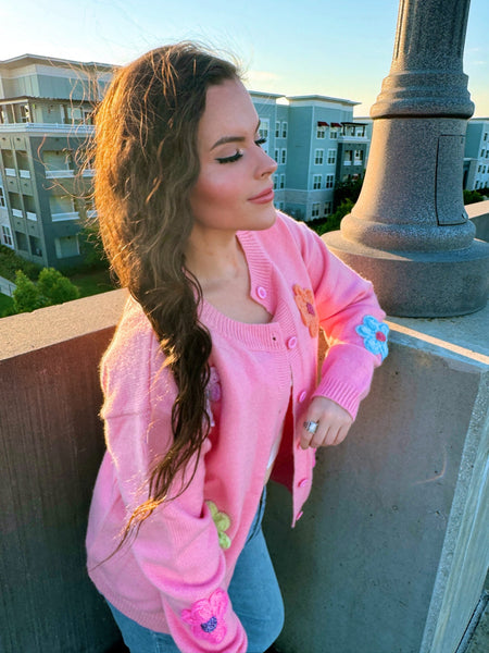 J. Lee Flower Power Cardigan