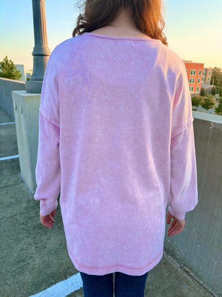 J. Lee Lavender Mineral Washed Top