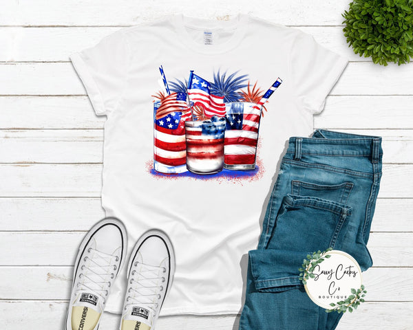 DTF PATRIOTIC GLASSES