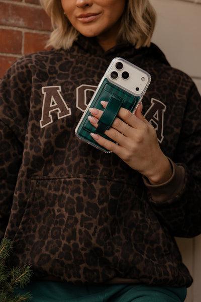 Evergreen Stripe Magnetic Wallet