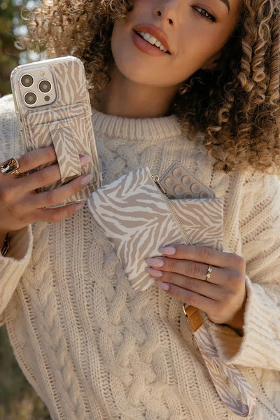 Safari Stripes Zipper Pouch