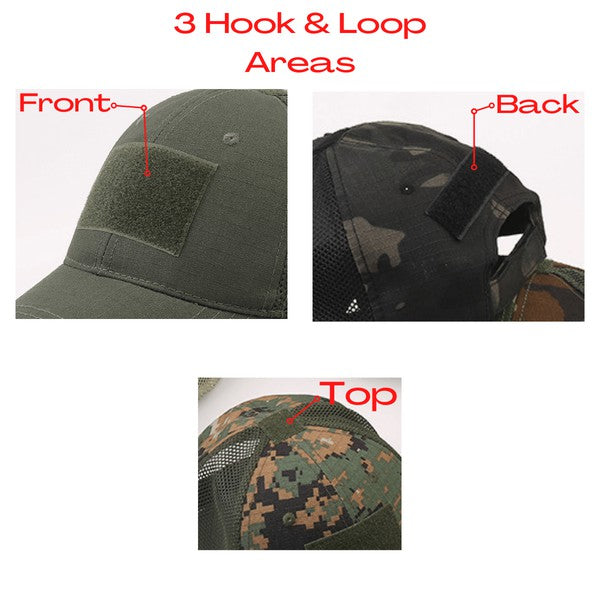 Jupiter Gear Tactical Military Patch Hat w Adjustable Strap