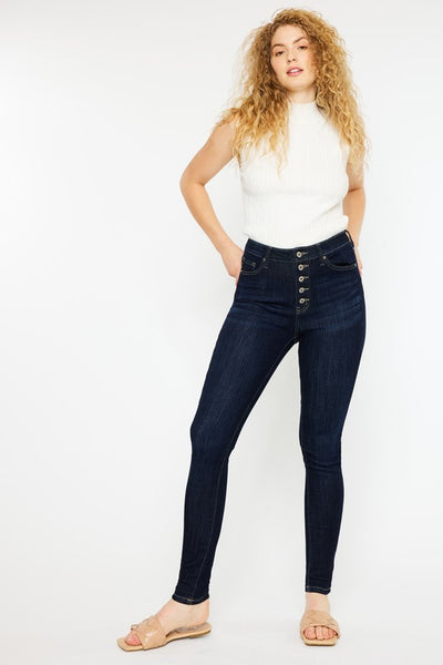 Kan Can USA Curvy Fit High Rise Super Skinny Jeans