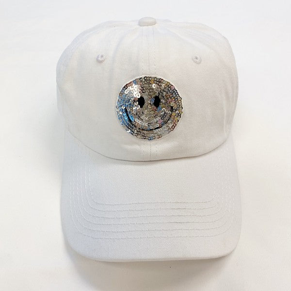 Ellison and Young Sequin Patch Happy Ball Cap