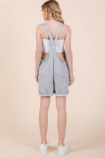 Orange Farm Clothing French Terry Short Overalls with Pockets