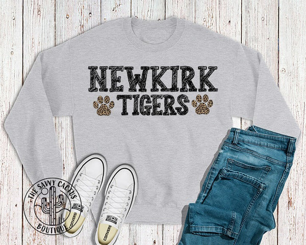 NEWKIRK TIGERS BLACK SKETCH LEOPARD PAW-TEE PARTY