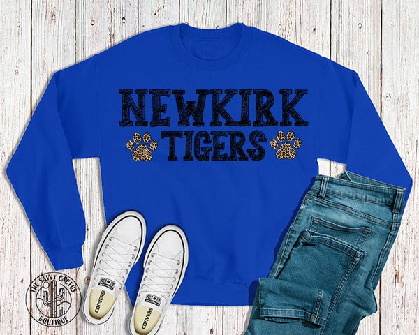 NEWKIRK TIGERS BLACK SKETCH LEOPARD PAW-TEE PARTY