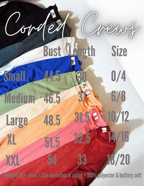 Multicolor Sequin Football Patch Corded Crews