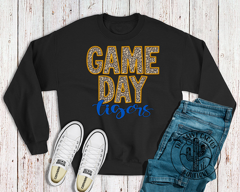 LEOPARD GAME DAY GOLD TIGERS