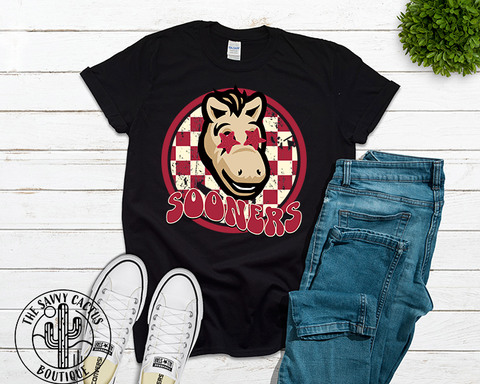CHECKERED BOOMER DTF-TEE PARTY