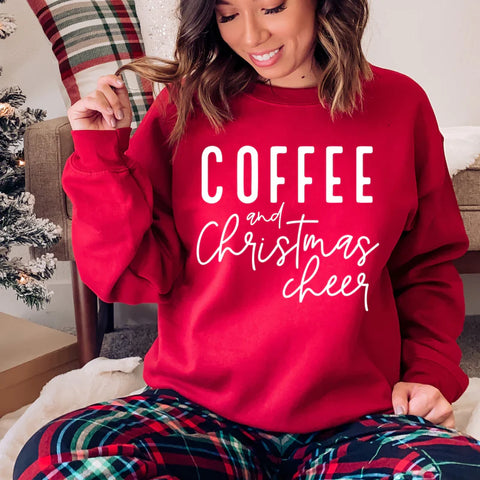 Coffee and Christmas Cheer - Screen Print Transfer SKU1022 -TEE PARTY