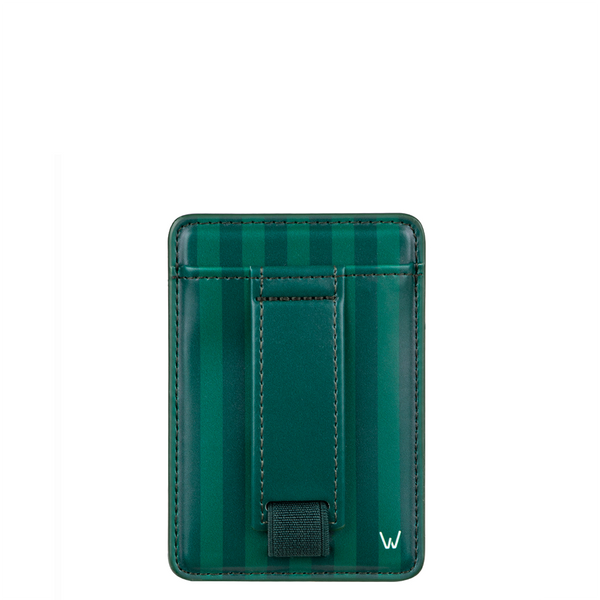 Evergreen Stripe Magnetic Wallet