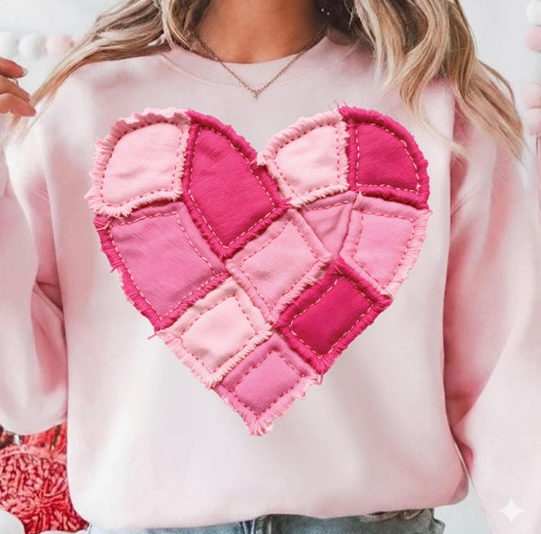 HEART PATCHWORK DTF