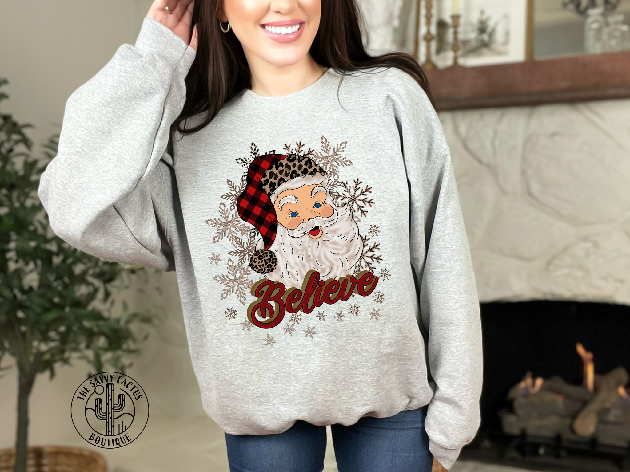 BELIEVE SANTA SWEATSHIRT