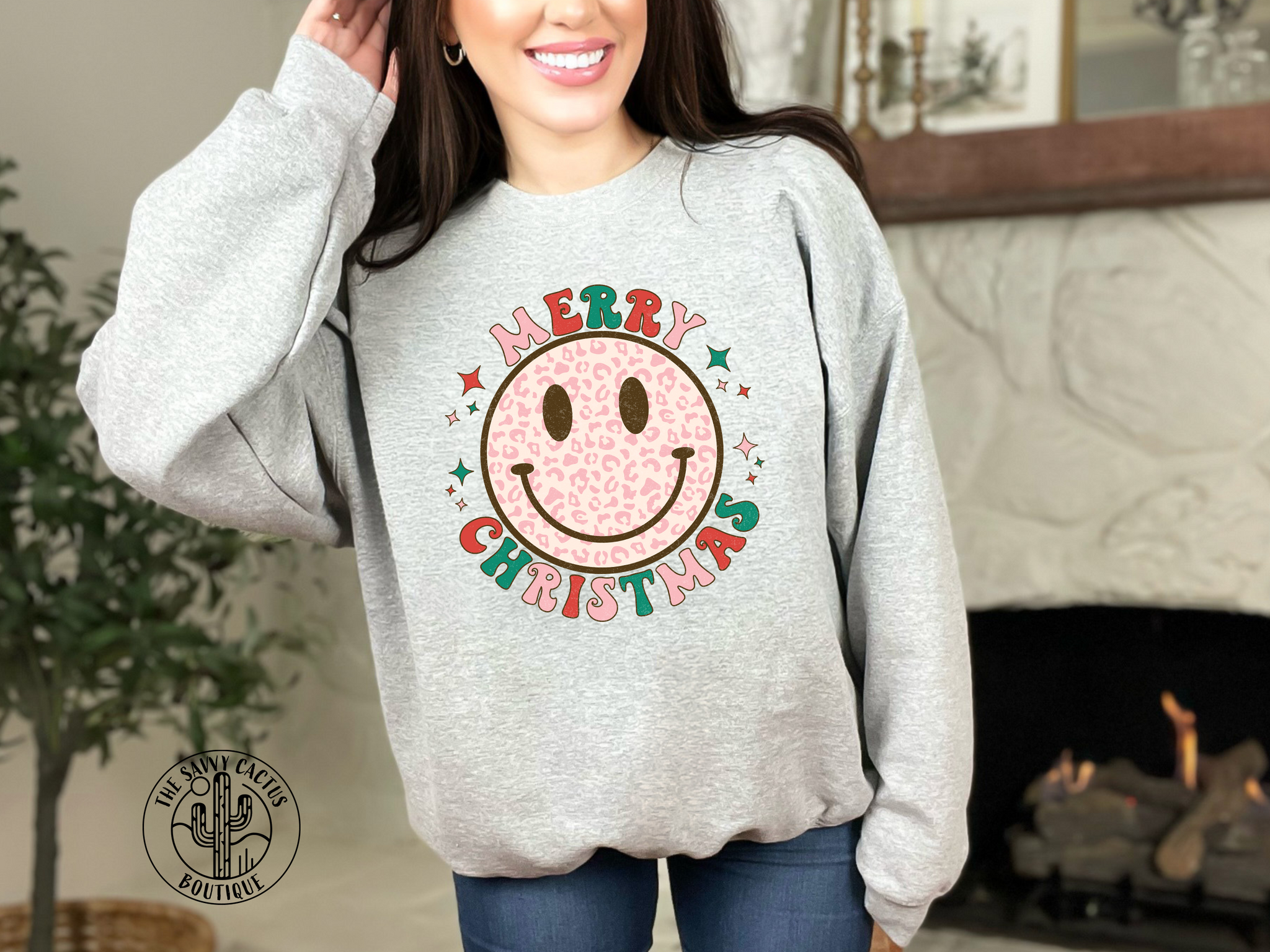 SMILEY MERRY XMAS SWEATSHIRT