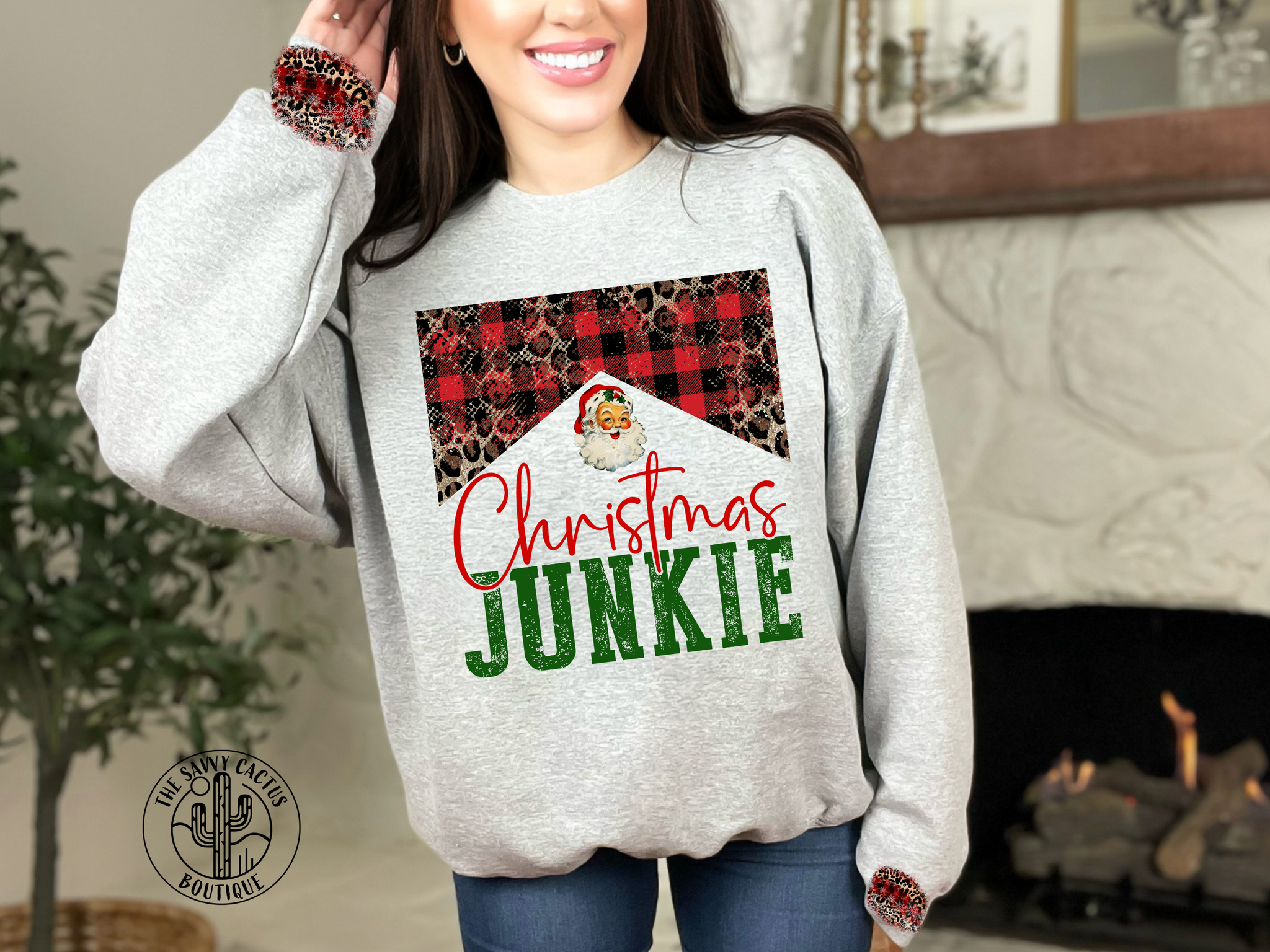 CHRISTMAS JUNKIE SWEATSHIRT