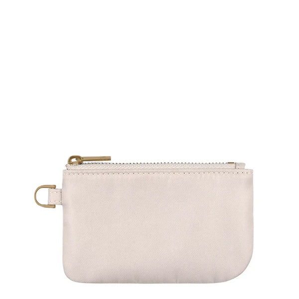 Cream Small Zipper Pouch