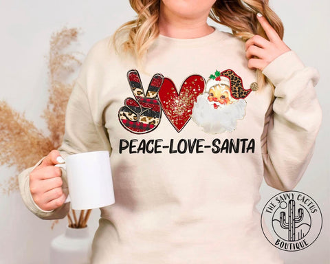 PEACE LOVE SANTA