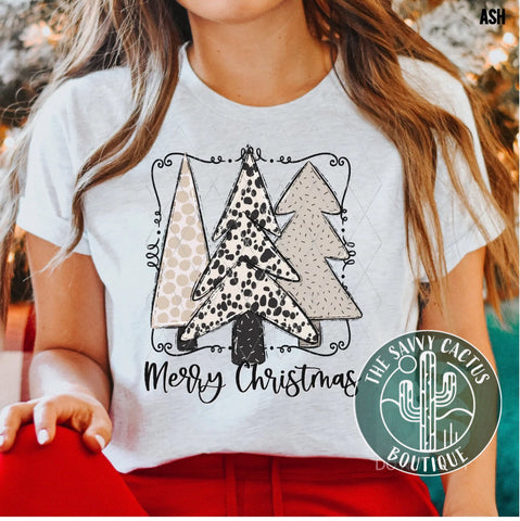 MERRY CHRISTMAS SIMPLE TREES