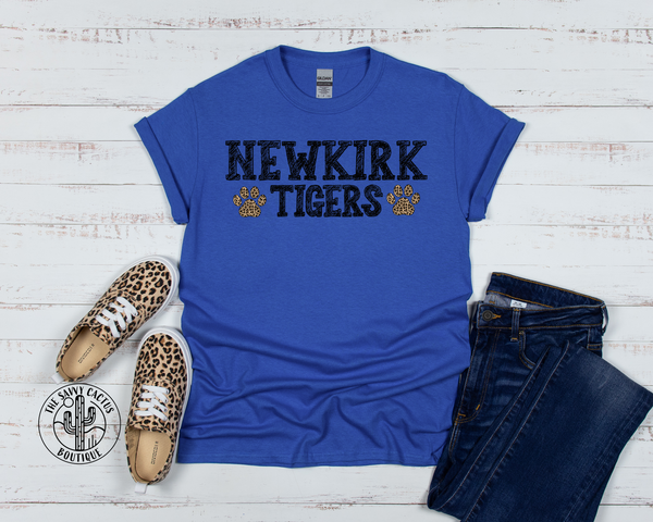 NEWKIRK TIGERS BLACK SKETCH LEOPARD PAW-TEE PARTY