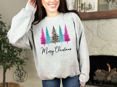 TURQ PINK XMAS TREES-SUB