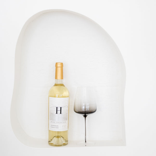 Dark Smoke Stem White Wine Glasses (Set of Two)