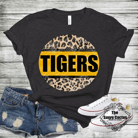 LEOPARD CIRCLE TIGERS TEE