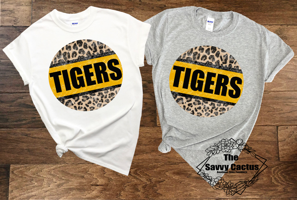 LEOPARD CIRCLE TIGERS TEE